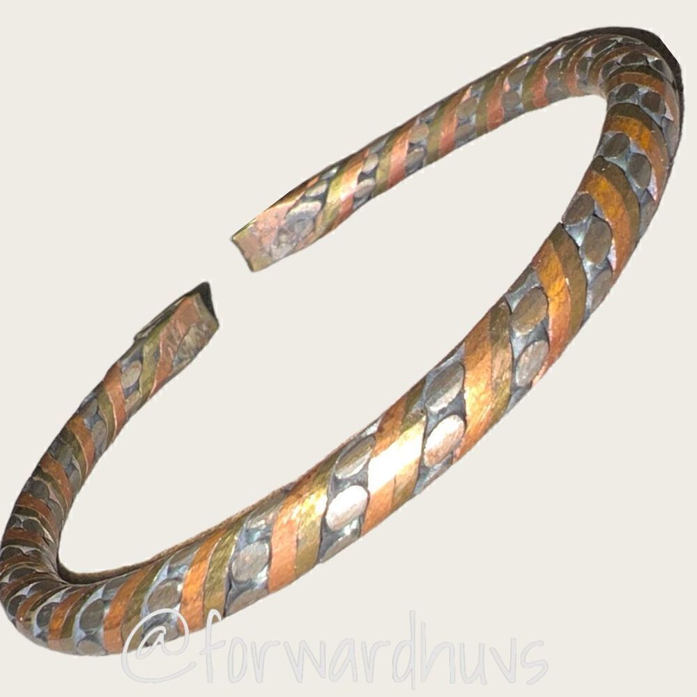 Men’s Tri-Colored Metal Bracelet
